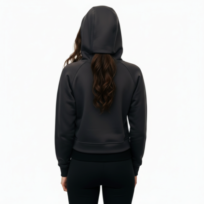 Premium Short Hoodie BLK/GRN - Image 2