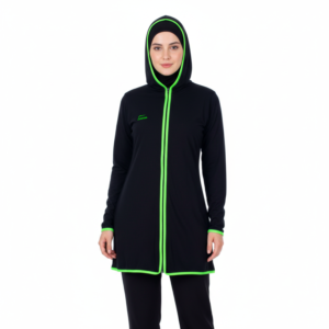 Hijab Long Shirt BLK/GRN
